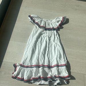 Patriotic Off the Shoulder Dress